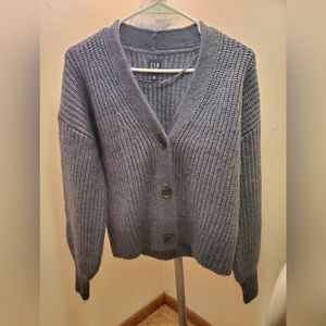 Gap blue cardigan. Size M. Sure to fit.